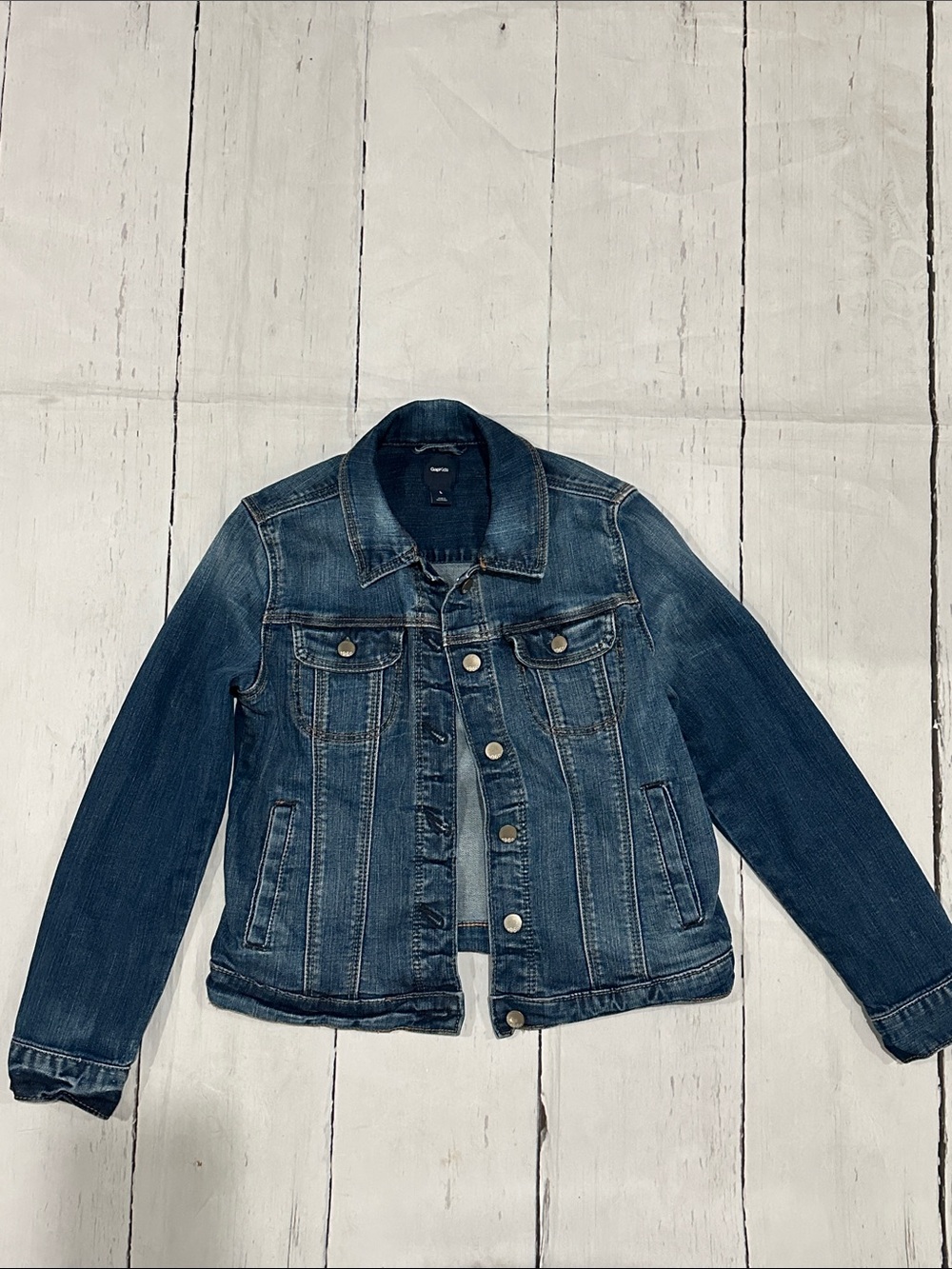GAP 1969 Dark Blue Kids Denim Jacket size large